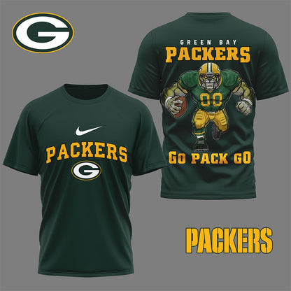 LIMITED EDITION - NEW CUSTOMIZED NFL08 GBP GREEN BAY PACKERS NATION GEAR 3D SHIRT