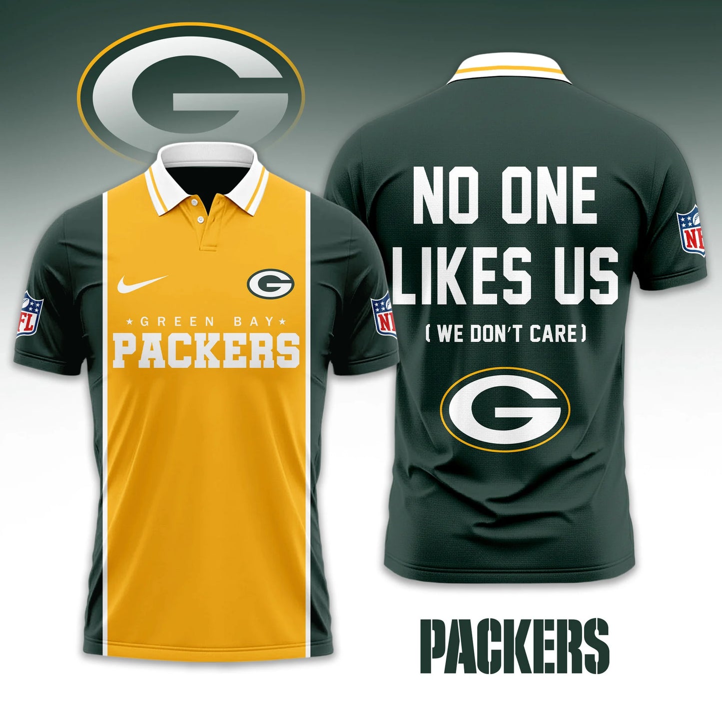 LIMITED EDITION - NEW CUSTOMIZED NFL08 GBP GREEN BAY PACKERS UNISEX T-SHIRT, POLO & HOODIE