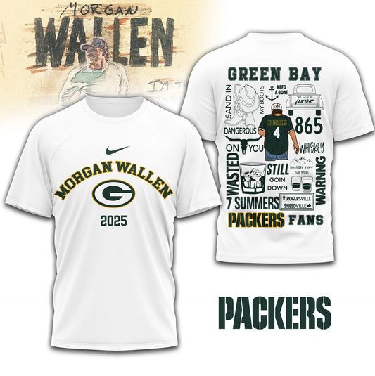LIMITED EDITION - NEW CUSTOMIZED NFL08 GBP GREEN BAY PACKERS T-SHIRT | MULTIPLE COLORS AVAILABLE