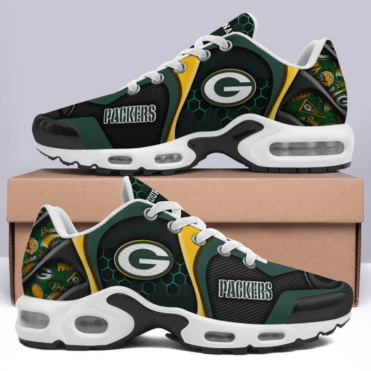 LIMITED EDITION - NEW CUSTOMIZED NFL08 GBP GREEN BAY PACKERS UNISEX AIR MAX PLUS SNEAKERS