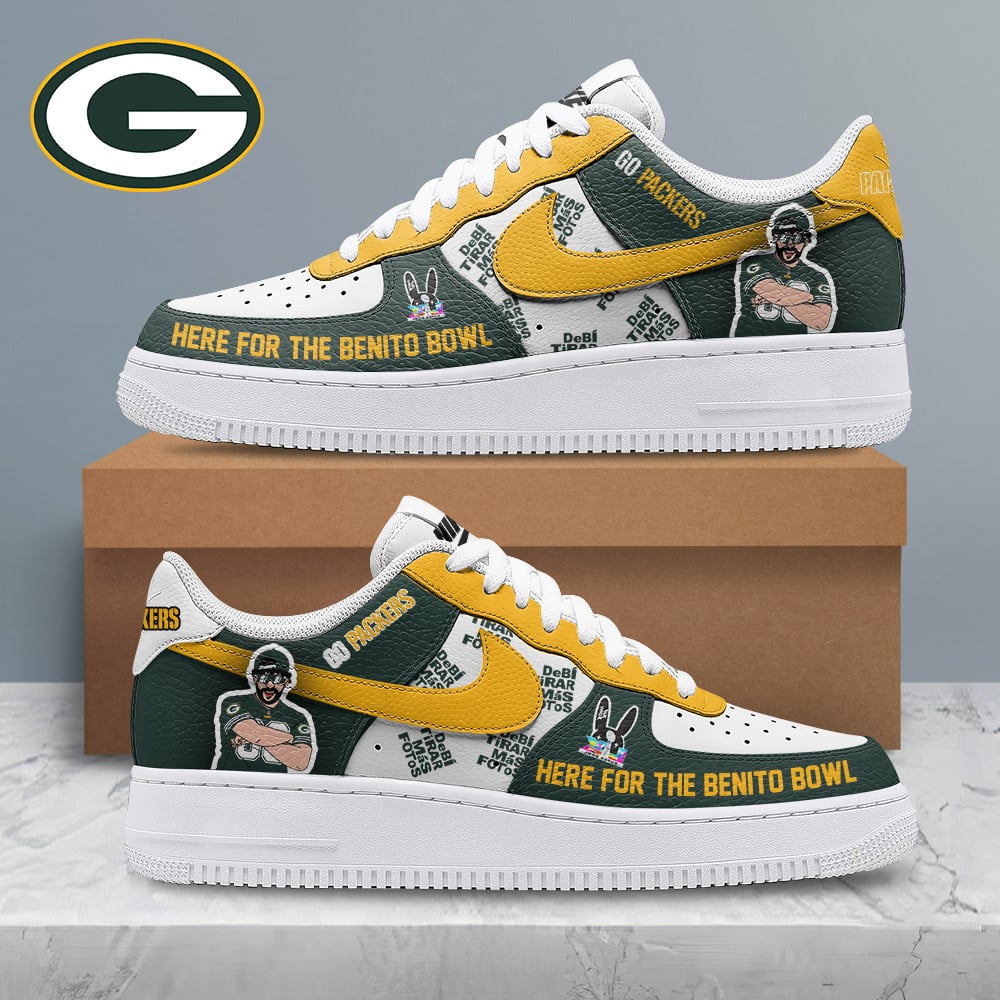 LIMITED EDITION - NEW CUSTOMIZED NFL08 GBP GREEN BAY PACKERS SUPER BOWL HALFTIME SHOW AF1 SHOES