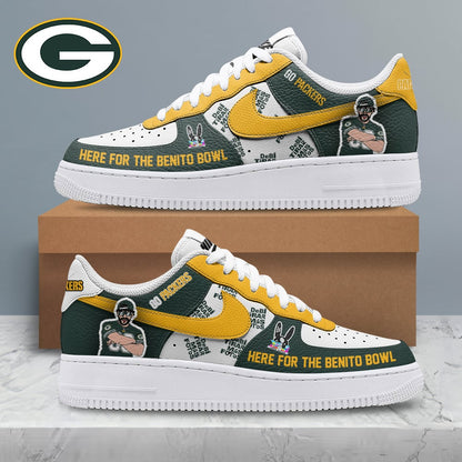 LIMITED EDITION - NEW CUSTOMIZED NFL08 GBP GREEN BAY PACKERS SUPER BOWL HALFTIME SHOW AF1 SHOES