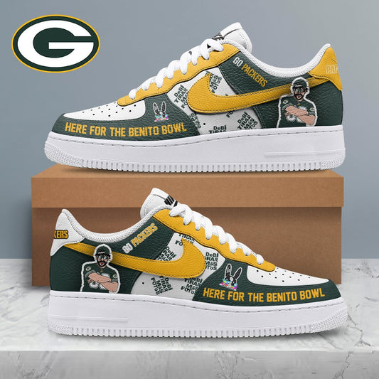 LIMITED EDITION - NEW CUSTOMIZED NFL08 GBP GREEN BAY PACKERS SUPER BOWL HALFTIME SHOW AF1 SHOES