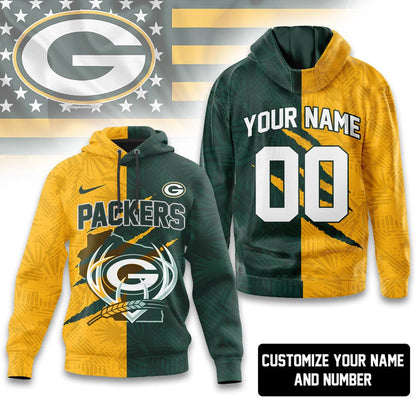 LIMITED EDITION - NEW CUSTOMIZED NFL08 GBP GREEN BAY PACKERS T-SHIRT, HOODIE, ZIP HOODIE