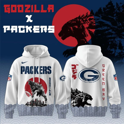 LIMITED EDITION - NEW CUSTOMIZED NFL08 GBP GREEN BAY PACKERS x GODZILLA T-SHIRT, HOODIE, ZIP HOODIE