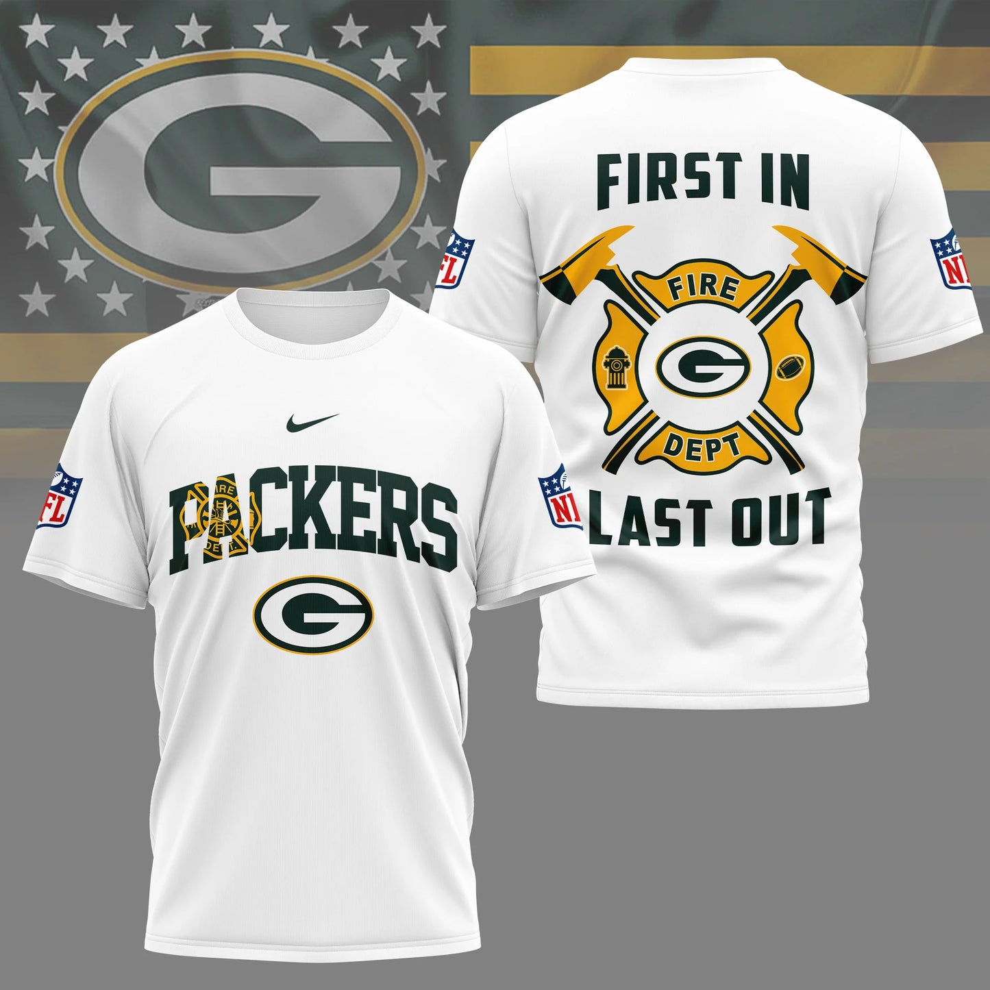 LIMITED EDITION - NEW CUSTOMIZED NFL08 GBP GREEN BAY PACKERS T-SHIRT | MULTIPLE COLORS AVAILABLE