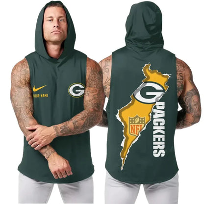 LIMITED EDITION - NEW CUSTOMIZED HOODED NFL08 GBP GREEN BAY PACKERS TANK TOP