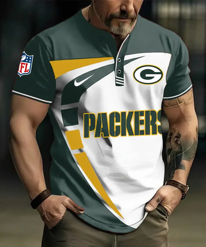 LIMITED EDITION - NEW CUSTOMIZED NFL08 GBP GREEN BAY PACKERS POLO SHIRT