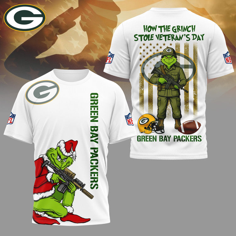 LIMITED EDITION - NEW CUSTOMIZED NFL08 GBP GREEN BAY PACKERS 3D SHIRT