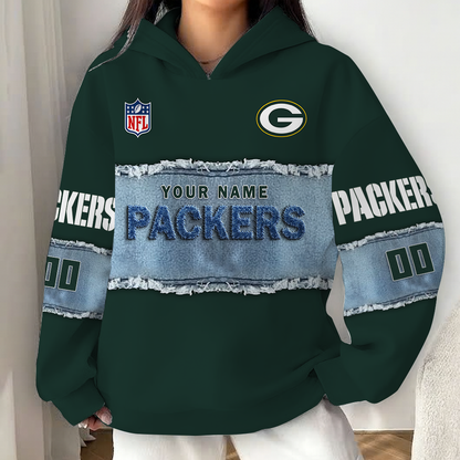 LIMITED EDITION - NEW CUSTOMIZED NFL08 GBP GREEN BAY PACKERS UNISEX HOODIE