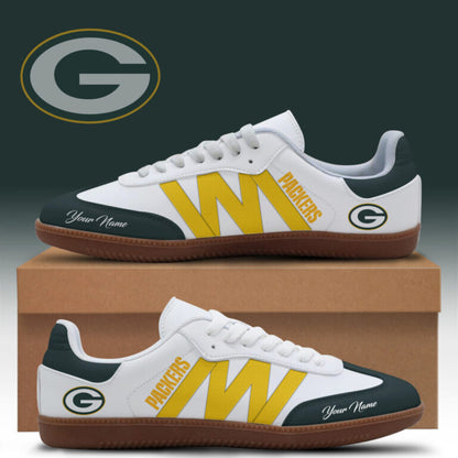 LIMITED EDITION - NEW CUSTOMIZED NFL08 GBP GREEN BAY PACKERS CLASSIC SNEAKERS