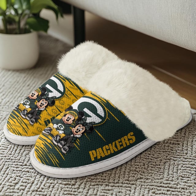 [SPECIAL OFFER] NEW CUSTOMIZED NFL08 GBP GREEN BAY PACKERS COTTON SLIPPERS