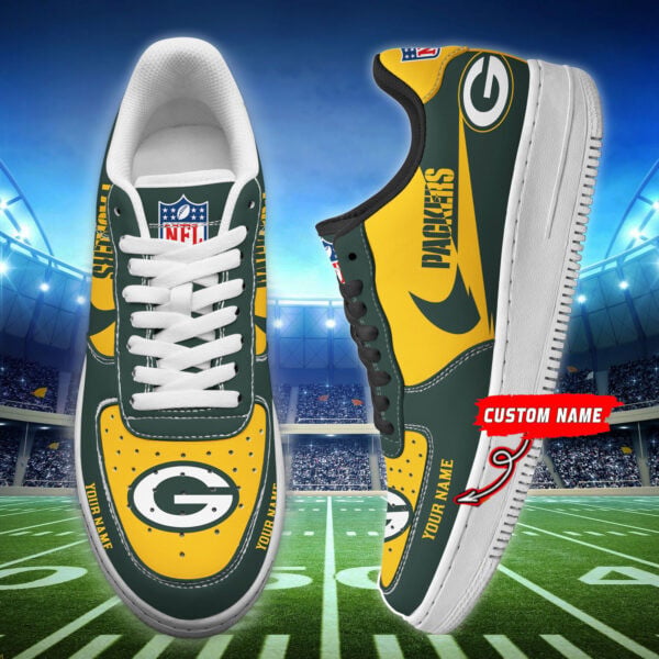[SPECIAL OFFER] NEW CUSTOMIZED NFL08 GBP GREEN BAY PACKERS AF1 SNEAKERS