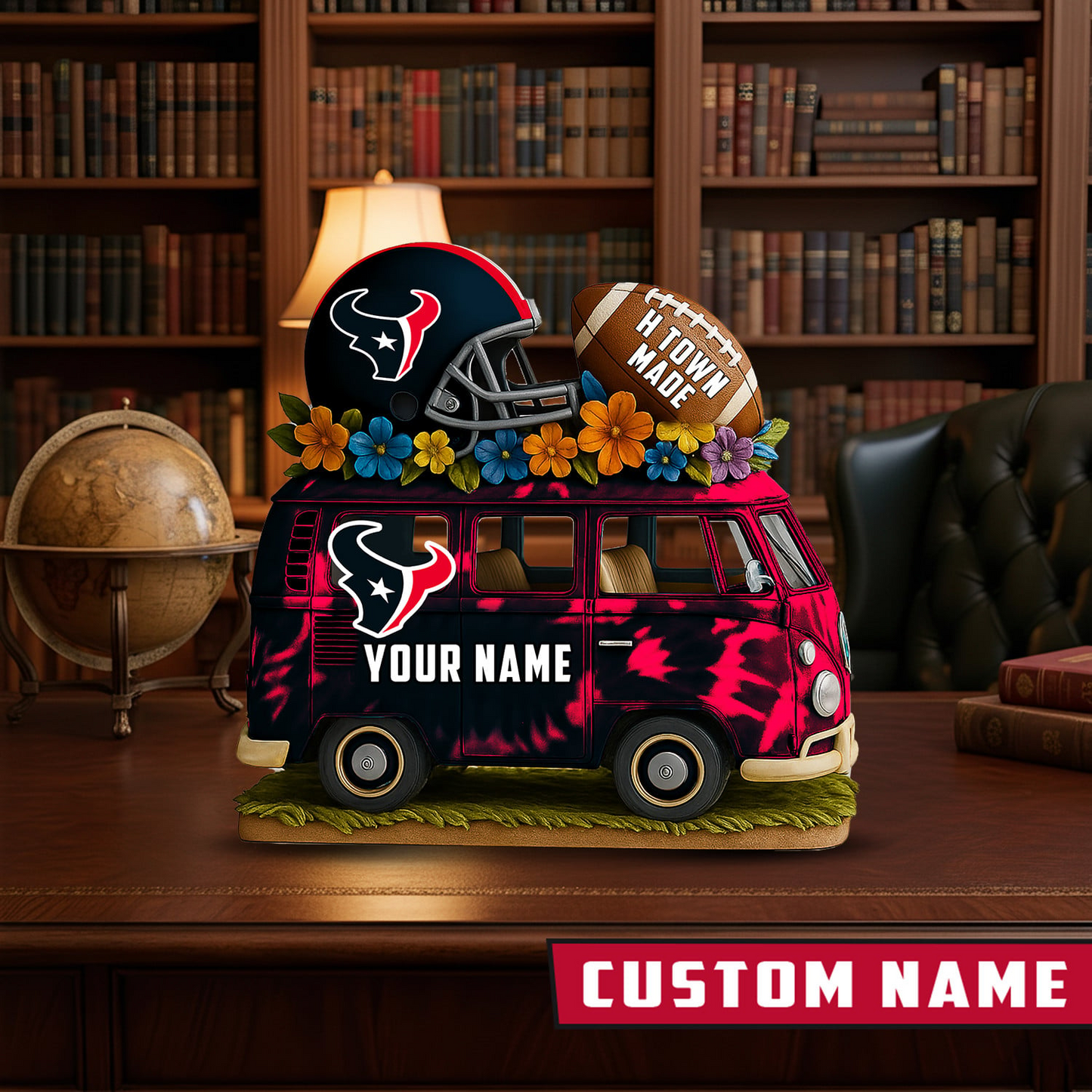 LIMITED EDITION - NEW CUSTOMIZED NFL15 HTT HOUSTON TEXANS BUS ACRYLIC BLOCK