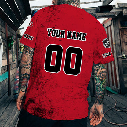 LIMITED EDITION - NEW CUSTOMIZED NHL07 CLH CAROLINA HURRICANES T-SHIRT FOR FANS