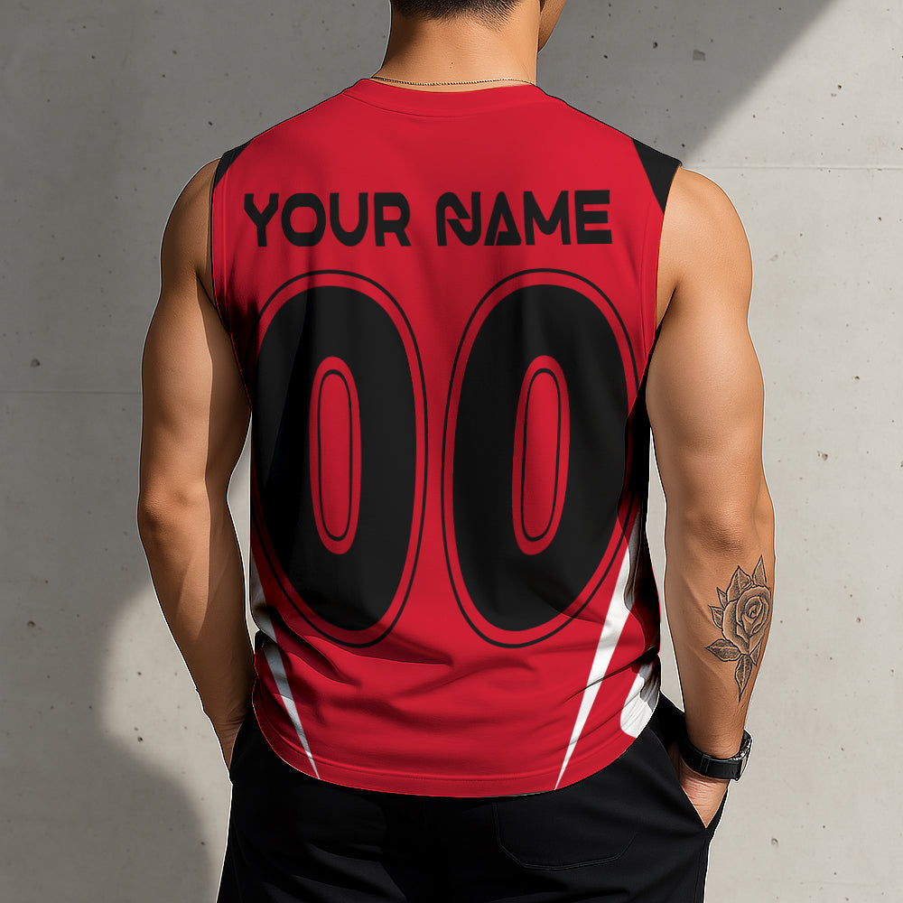 LIMITED EDITION - NEW CUSTOMIZED NHL07 CLH CAROLINA HURRICANES TANK TOP & GYM SHIRT