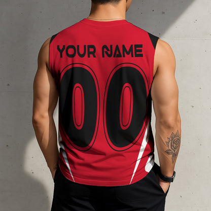 LIMITED EDITION - NEW CUSTOMIZED NHL07 CLH CAROLINA HURRICANES TANK TOP & GYM SHIRT