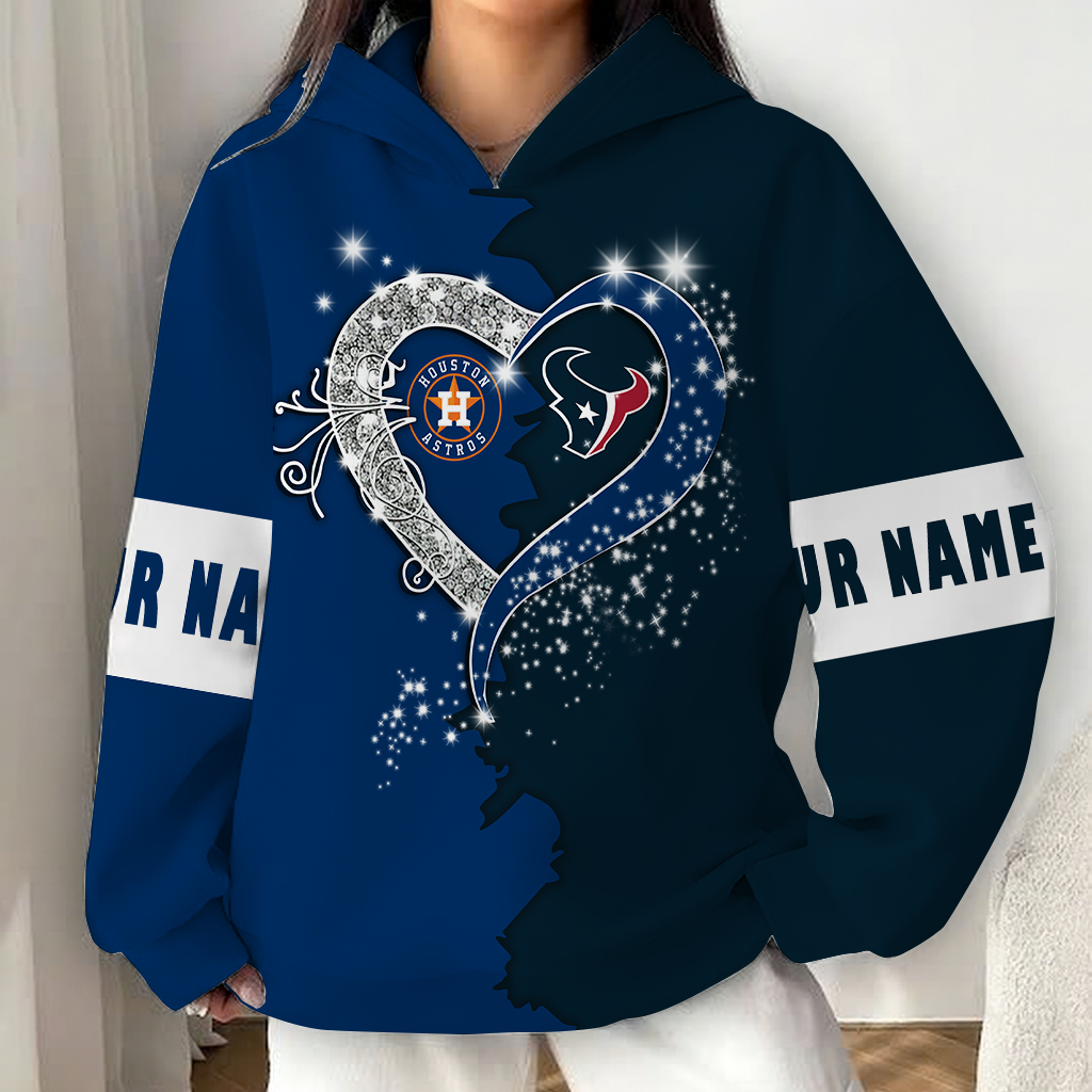 LIMITED EDITION - NEW CUSTOMIZED NFL15 HTT HOUSTON TEXANS x MLB10 HAS HOUSTON ASTROS UNISEX T-SHIRT, POLO, HOODIE & JACKETS