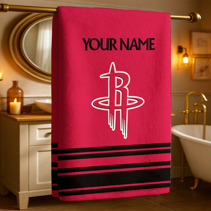 The Rockets NBA Personalized Beach & Bath Towel