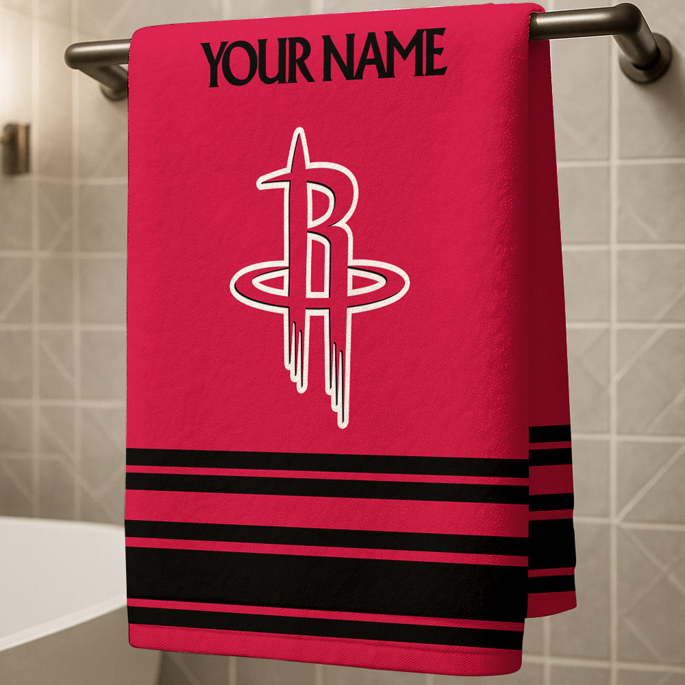 The Rockets NBA Personalized Beach & Bath Towel