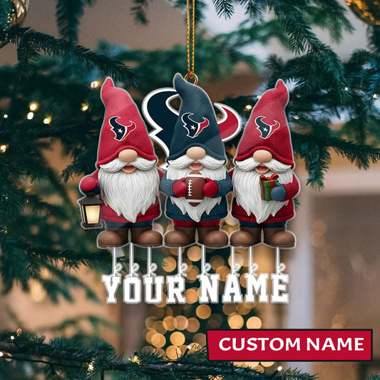 LIMITED EDITION - NEW CUSTOMIZED NFL15 HTT HOUSTON TEXANS ORNAMENT