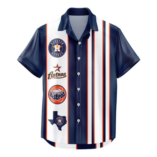 LIMITED EDITION - NEW CUSTOMIZED MLB10 HAS HOUSTON ASTROS UNISEX HAWAIIAN SHIRT