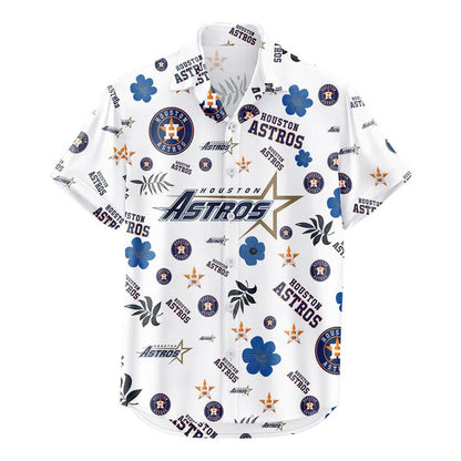 LIMITED EDITION - NEW CUSTOMIZED MLB10 HAS HOUSTON ASTROS UNISEX HAWAIIAN SHIRT & SHORTS SET