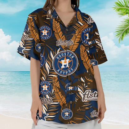 LIMITED EDITION - NEW CUSTOMIZED MLB10 HAS HOUSTON ASTROS UNISEX HAWAIIAN SHIRT