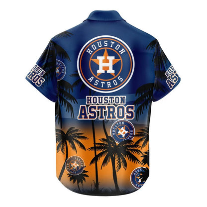 LIMITED EDITION - NEW CUSTOMIZED MLB10 HAS HOUSTON ASTROS UNISEX HAWAIIAN SHIRT & SHORTS SET
