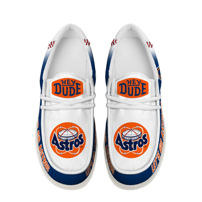 LIMITED EDITION - NEW CUSTOMIZED MLB10 HAS HOUSTON ASTROS LOAFER SHOES