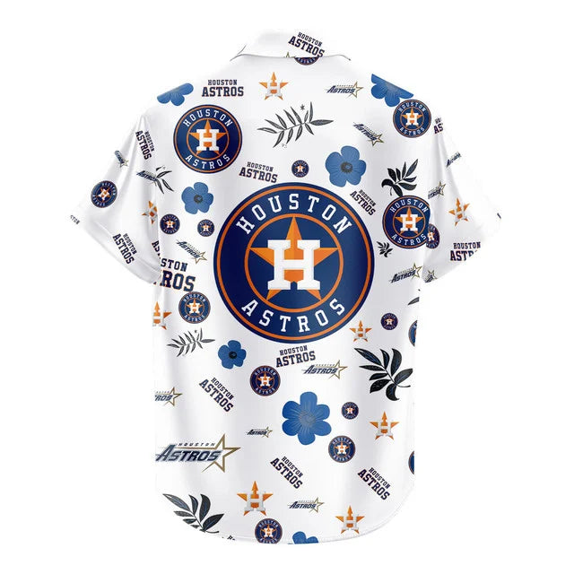 LIMITED EDITION - NEW CUSTOMIZED MLB10 HAS HOUSTON ASTROS UNISEX HAWAIIAN SHIRT & SHORTS SET
