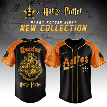 LIMITED EDITION - NEW CUSTOMIZED MLB10 HT ASTROS x HARRY POTTER BASEBALL JERSEY & CAP