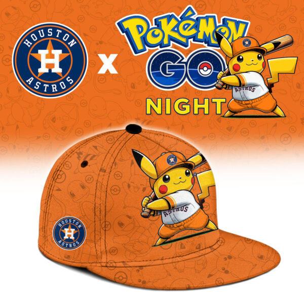 LIMITED EDITION - NEW CUSTOMIZED MLB10 HAS HOUSTON ASTROS x POKEMON BASEBALL JERSEY & CAP