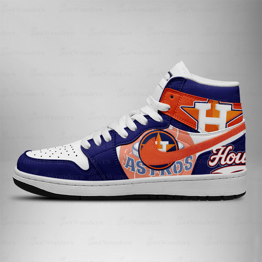 LIMITED EDITION - NEW CUSTOMIZED MLB10 HAS HOUSTON ASTROS AIR JORDAN SNEAKERS