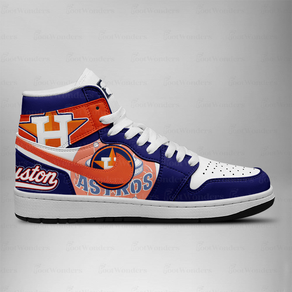 LIMITED EDITION - NEW CUSTOMIZED MLB10 HAS HOUSTON ASTROS AIR JORDAN SNEAKERS