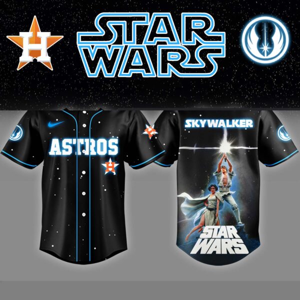 LIMITED EDITION - NEW CUSTOMIZED MLB10 HT ASTROS x STAR WARS BASEBALL JERSEY