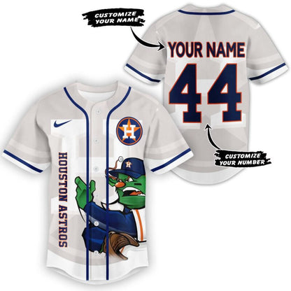 LIMITED EDITION - NEW CUSTOMIZED MLB10 HAS HOUSTON ASTROS BASEBALL JERSEY