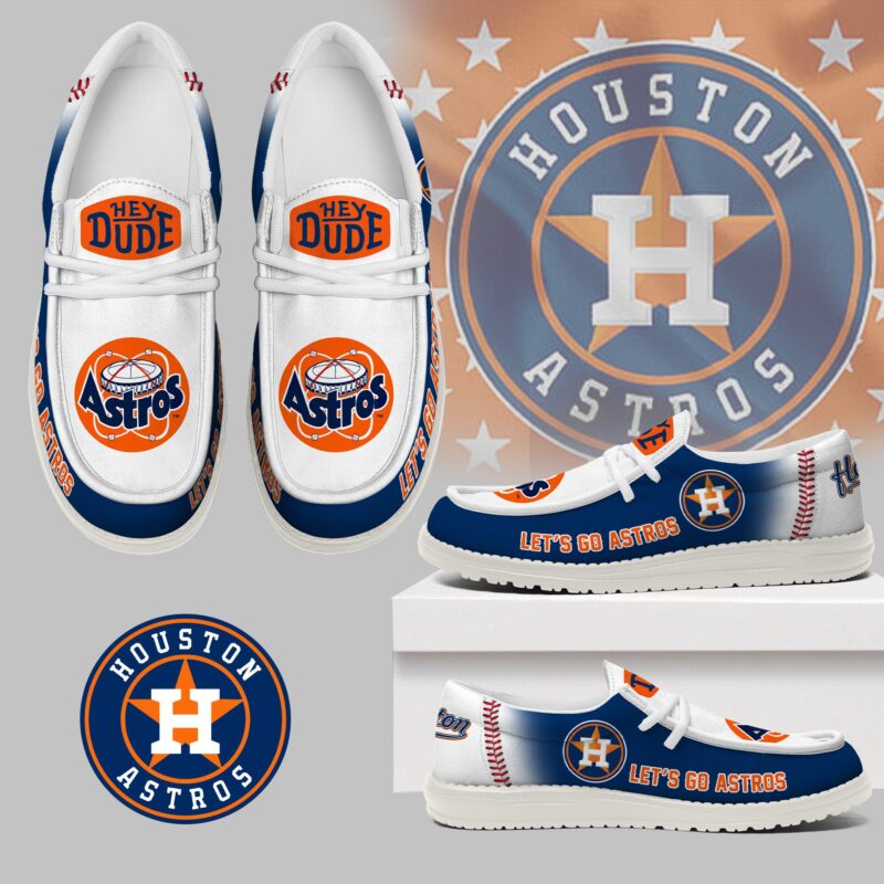LIMITED EDITION - NEW CUSTOMIZED MLB10 HAS HOUSTON ASTROS LOAFER SHOES
