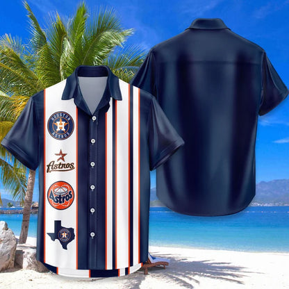 LIMITED EDITION - NEW CUSTOMIZED MLB10 HAS HOUSTON ASTROS UNISEX HAWAIIAN SHIRT