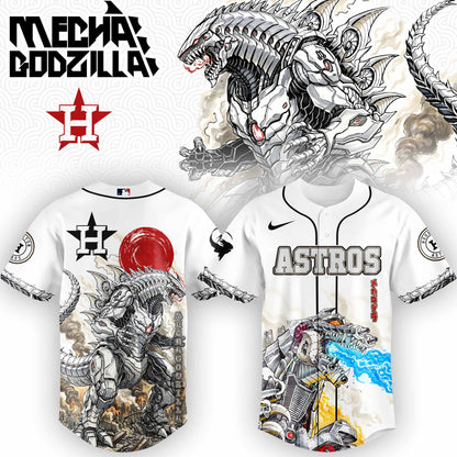 LIMITED EDITION - NEW CUSTOMIZED MLB10 HT ASTROS x GODZILLA BASEBALL JERSEY
