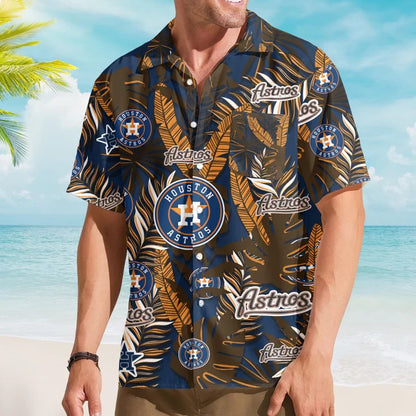 LIMITED EDITION - NEW CUSTOMIZED MLB10 HAS HOUSTON ASTROS UNISEX HAWAIIAN SHIRT