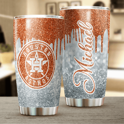 LIMITED EDITION - NEW CUSTOMIZED MLB10 HT ASTROS TUMBLER CUP