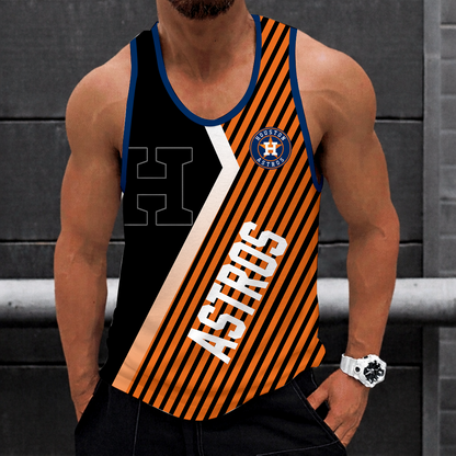 LIMITED EDITION - NEW CUSTOMIZED MLB10 HOUSTON ASTROS UNISEX TANK TOP
