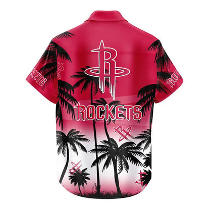 LIMITED EDITION - NEW CUSTOMIZED NBA07 HRO HOUSTON ROCKETS UNISEX HAWAIIAN SHIRT & SHORTS SET