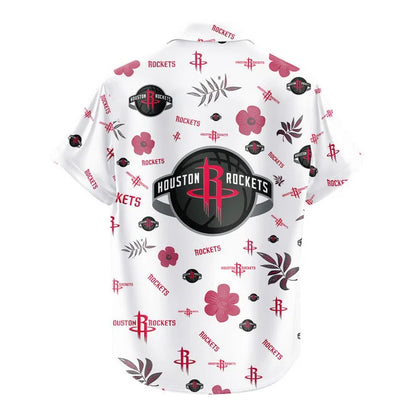 LIMITED EDITION - NEW CUSTOMIZED NBA07 HRO HOUSTON ROCKETS UNISEX HAWAIIAN SHIRT & SHORTS SET
