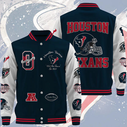 LIMITED EDITION - NEW CUSTOMIZED NFL15 HTT HOUSTON TEXANS BASEBALL JACKET