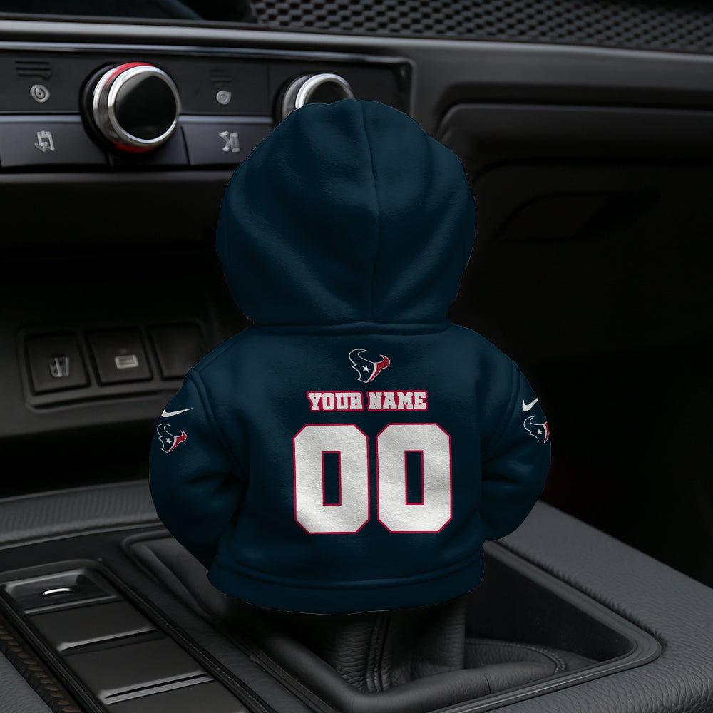 LIMITED EDITION - NEW CUSTOMIZED NFL15 HTT HOUSTON TEXANS AUTOMOTIVE HOODIE SHIFT KNOB COVER