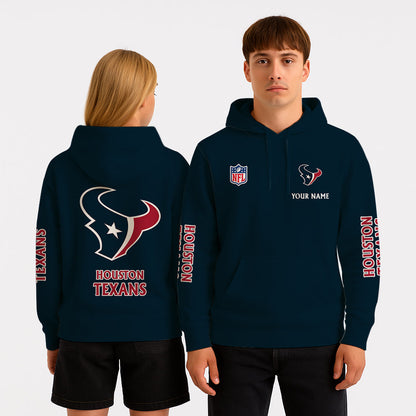 LIMITED EDITION - NEW CUSTOMIZED NFL15 HTT HOUSTON TEXANS UNISEX HOODIE