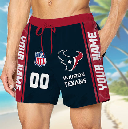 LIMITED EDITION - NEW CUSTOMIZED NFL15 HTT HOUSTON TEXANS UNISEX SHORT PANTS