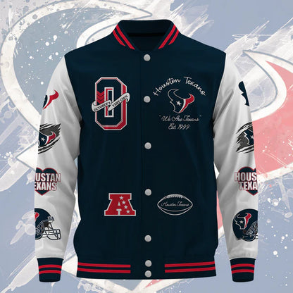 LIMITED EDITION - NEW CUSTOMIZED NFL15 HTT HOUSTON TEXANS BASEBALL JACKET